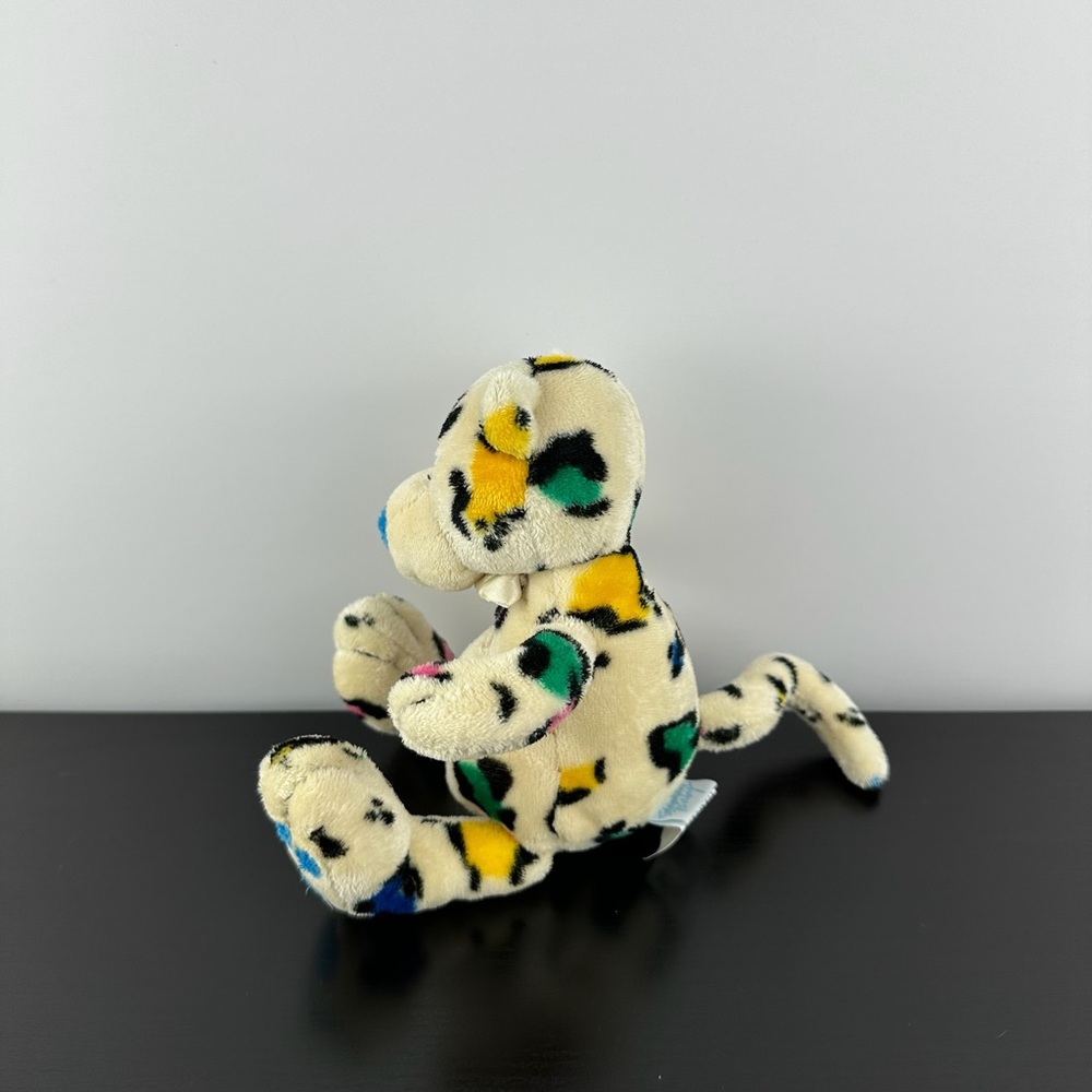 Stephan Baby Rare Spotted Leopard Cheetah 8” Plush Stuffed Animal Rattle Inside - Picture 3 of 6